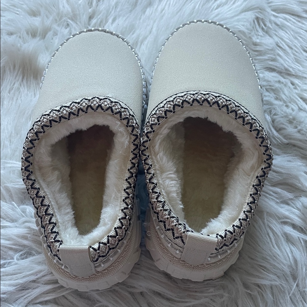 Faux Suede Patchwork Plush Winter Clog - Picture 8 of 12